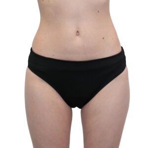 Maillot de bain noir Taille Basse Modelé NINA